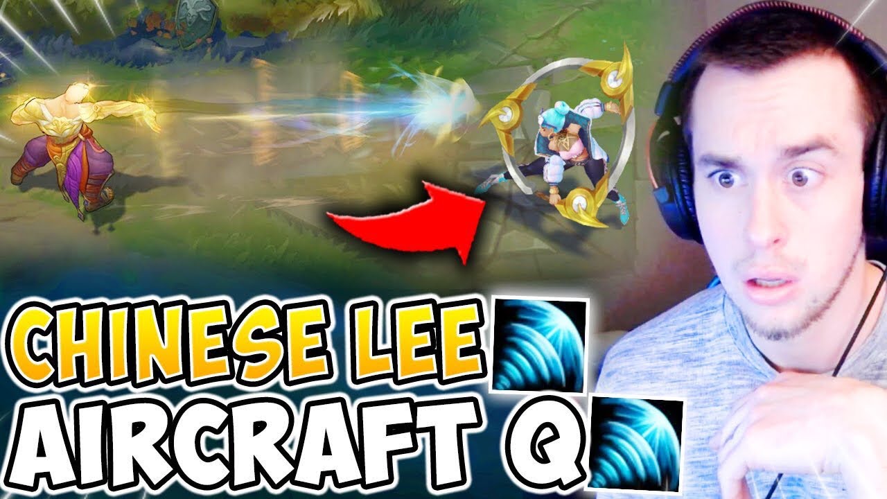 CHINESE LEE SIN DISCOVERS AIRCRAFT Q MECHANIC?! CHINESE URF PLAYS - League of Legends