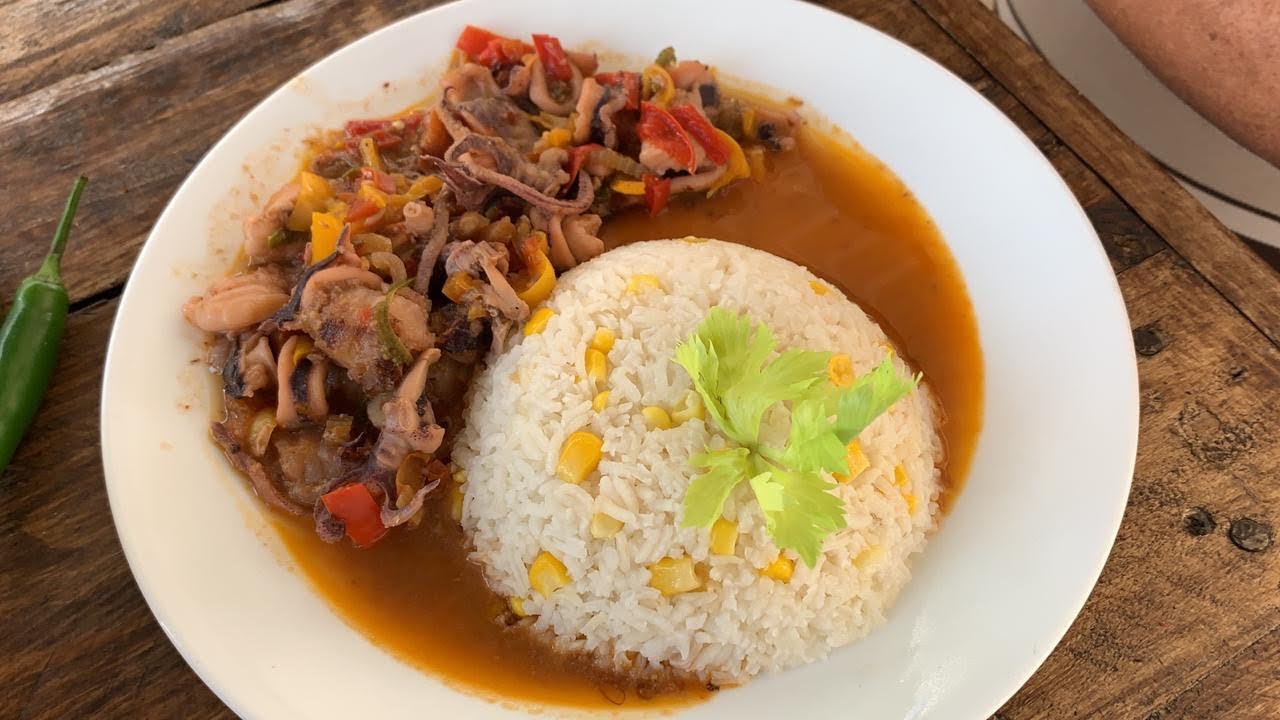 Calamares ala diabla estilo marisquero