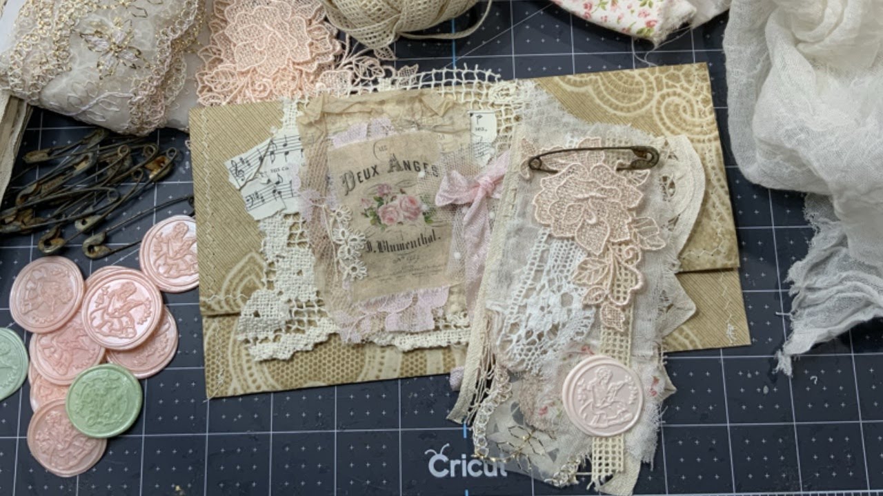 Craft with me / tutorial : Create shabby chic snippets with rusted safety pin, no glue or sewing