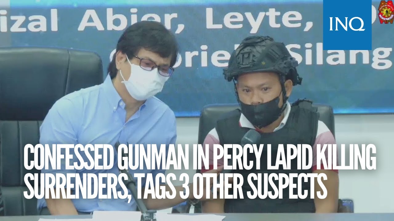 Confessed gunman in Percy Lapid killing surrenders, tags 3 other suspects
