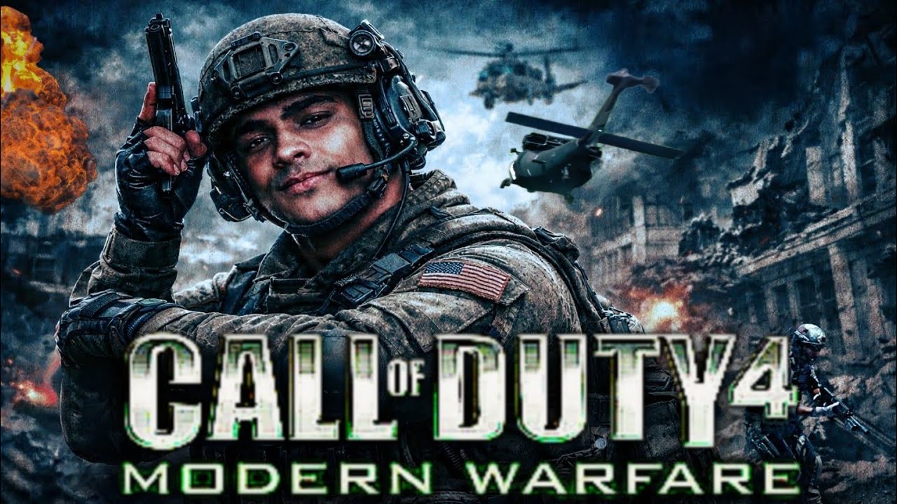 JOGANDO CALL OF DUTY 4 MODERN WARFARE