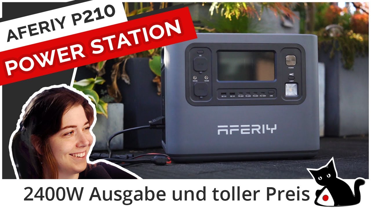 AFERIY P210: 2048Wh LiFePO4 Power Station mit 2400W ♥️