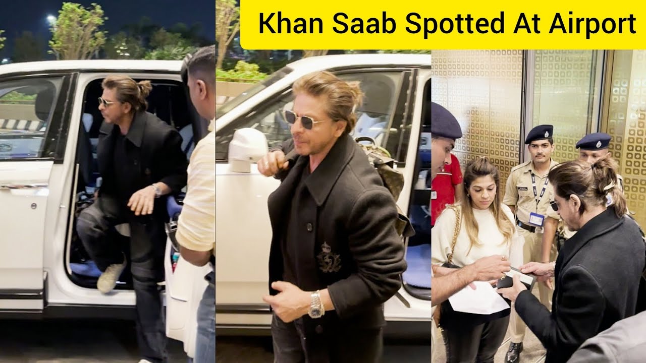 Khan Saab Shahrukh Khan With His Dynamic Swag Spotted At Mumbai Airport