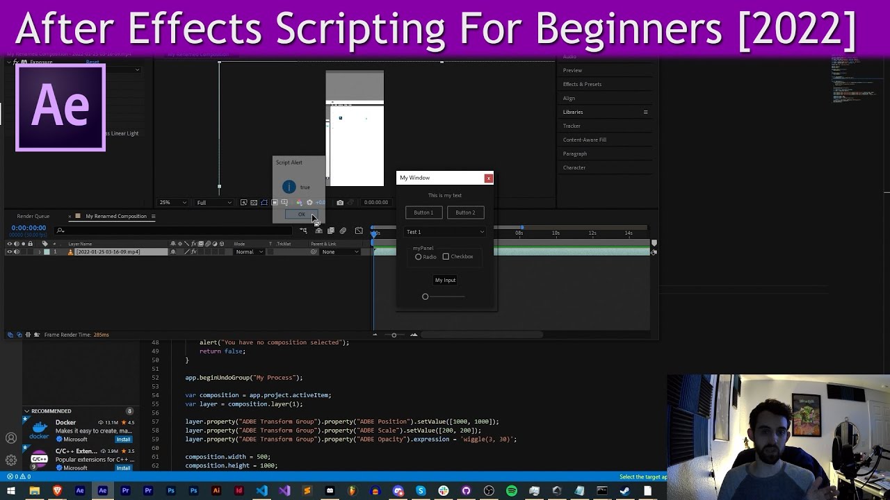 After Effects Scripting For Beginners [2022]