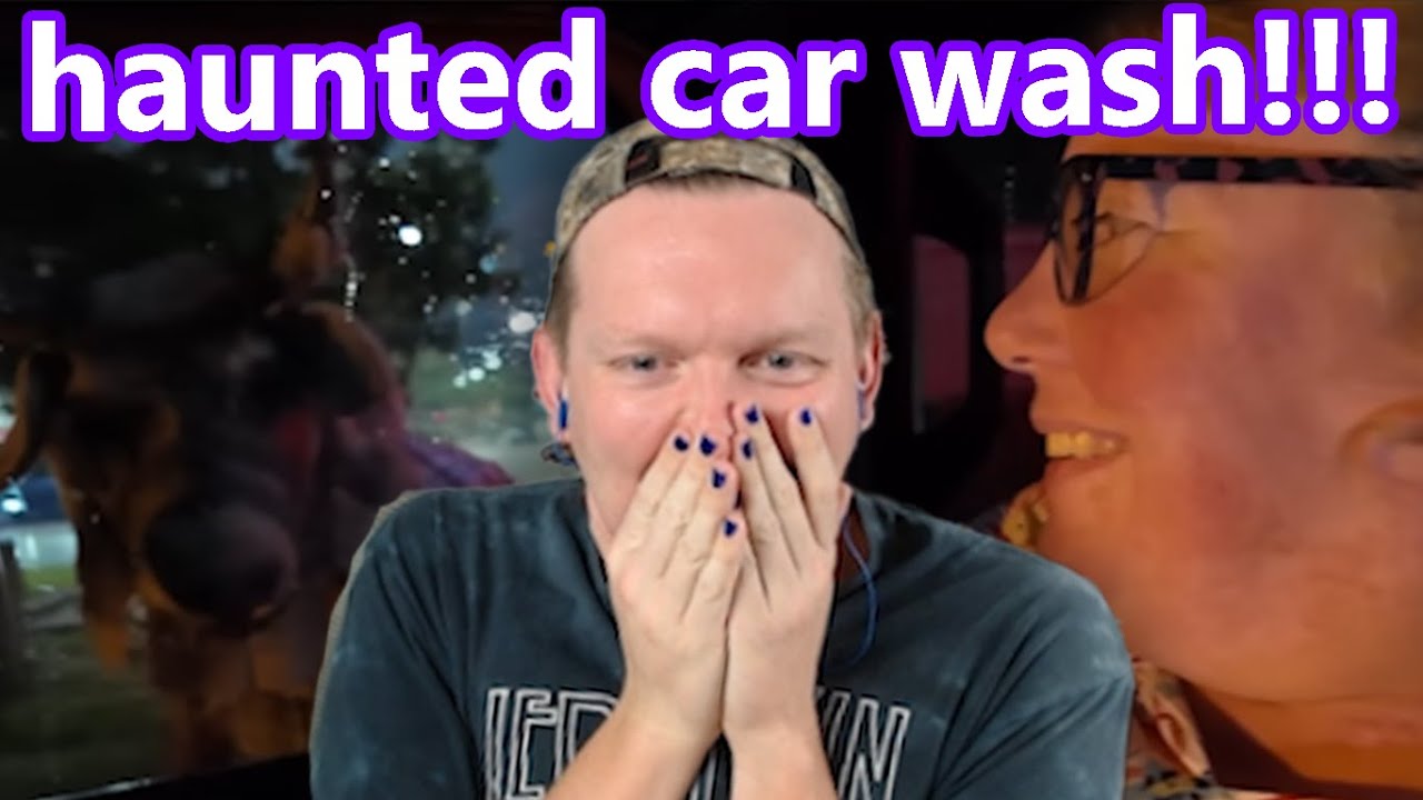 GETTING SCARED AT THE HAUNTED CAR WASH WITH DAWN & WILL