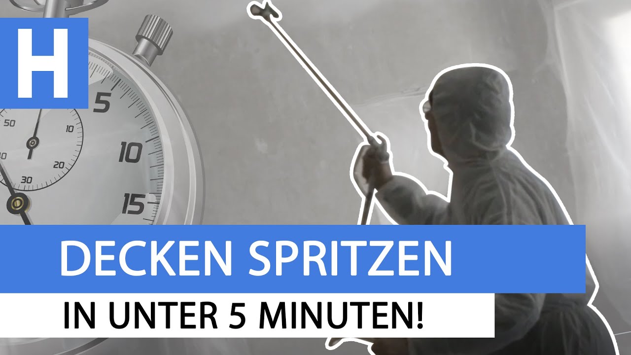 Decke spritzen & streichen in 5 Minuten mit Airless Spritzger&auml;t