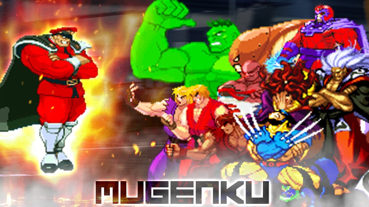 Psycho Power! Bison vs Daigo Ken, Cyber Evil Ryu, Mech Sagat, Magneto, Juggernaut, Hulk, etc MUGEN