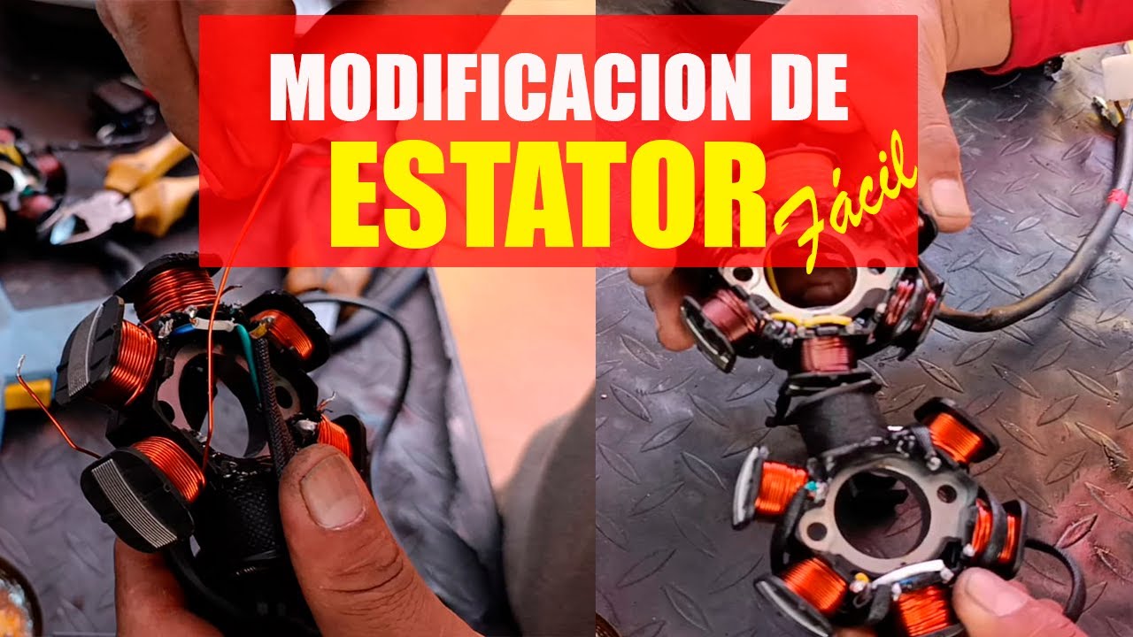 Así modificamos el estator de media honda a honda completa.