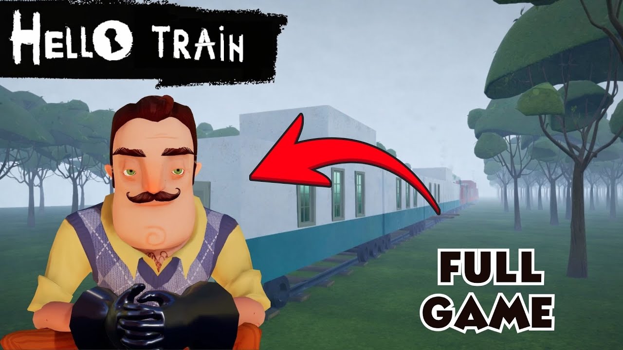 Большой поезд в Hello Neighbor - Hello Train (Полная версия игры)