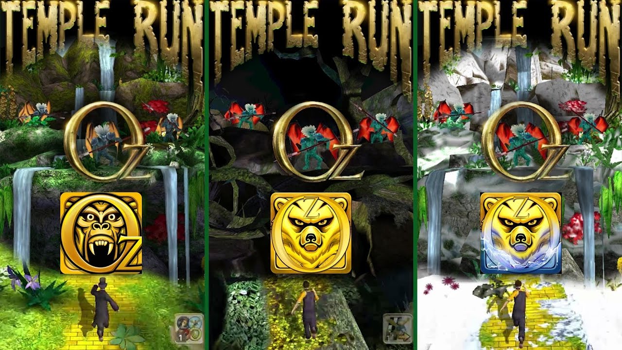 Temple Run Oz Vs Endless Run Oz Vs Snow Temple Run - Temple Run like Games (Android/iOS)