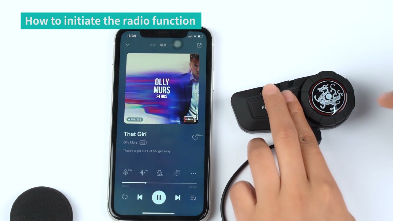 KY-Pro в паре с мобильным телефоном и открытым FM-радио