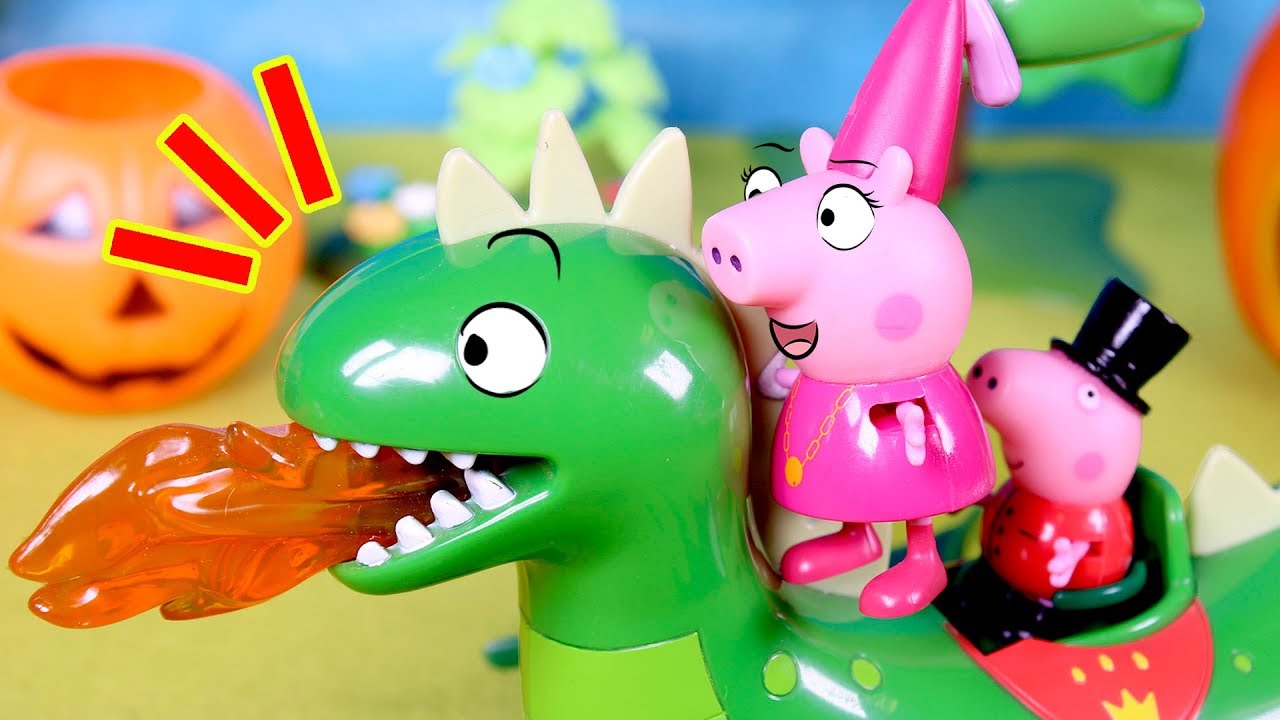 ❤️ PEPPA PIG ❤️ Peppa encuentra un dragón en Halloween | Cuentos para niños