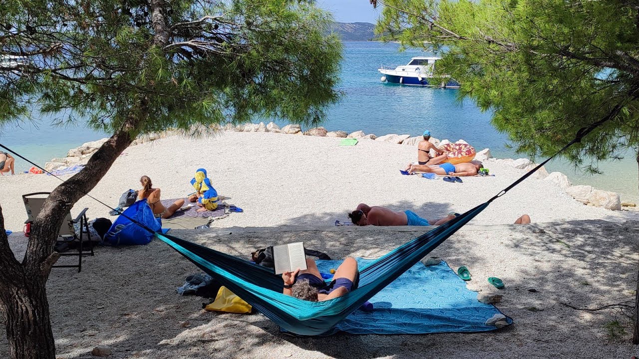 Barbara beach Island Ciovo beach bar Borkko,Croatia,Croatia beaches,Septemer.