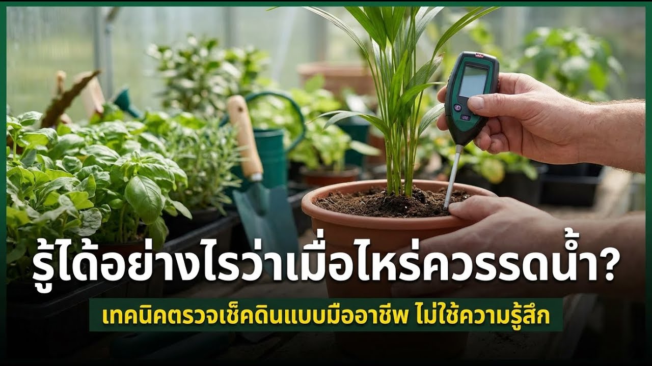 จะรดน้ำต้นไม้เมื่อไรดี? เทคนิคตรวจดินแบบมืออาชีพ ไม่ต้องเดาอีกต่อไป