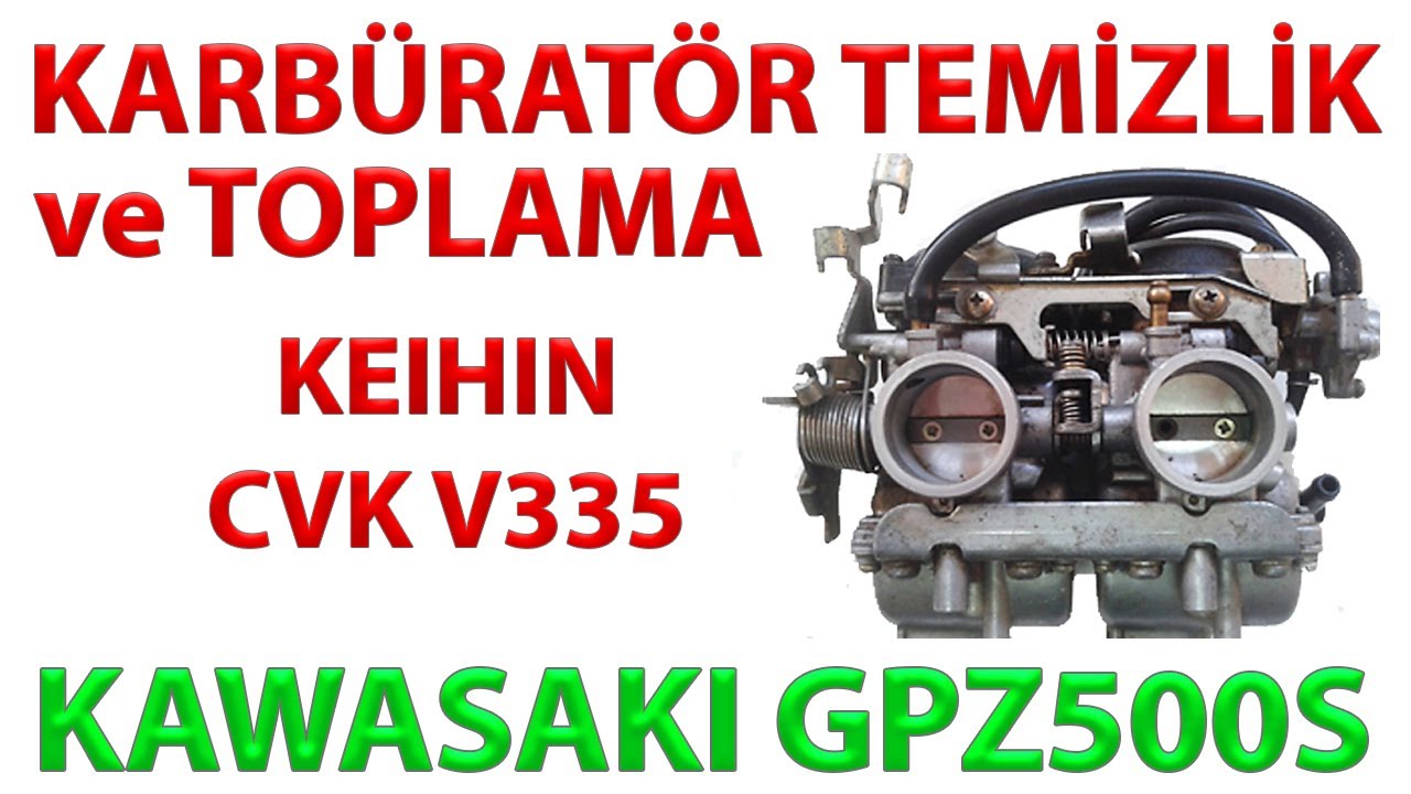 Keihin CVK V335 Karbüratör Temizlik ve Toplama. Kawasaki GPZ500s Restorasyon, Tamir Videoları