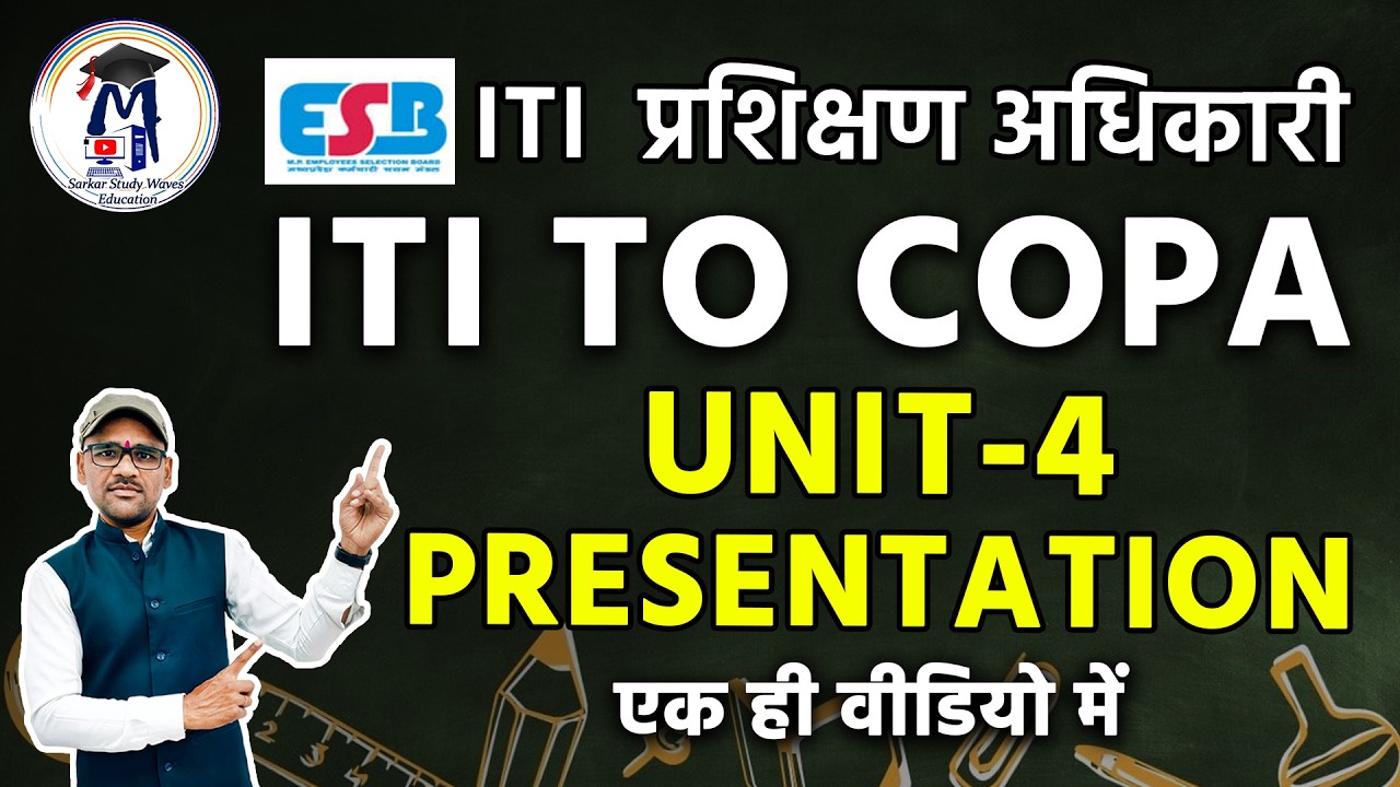 MP ITI TO COPA UNIT-4 | Presentation Software Complete | PowerPoint & Impress