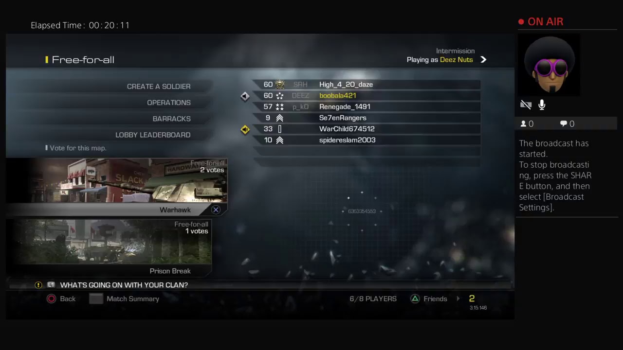 boobala421's Live PS4 Broadcast