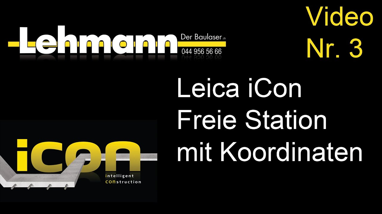 Lehmann iCon Freie Station mit Koordinaten Video 3