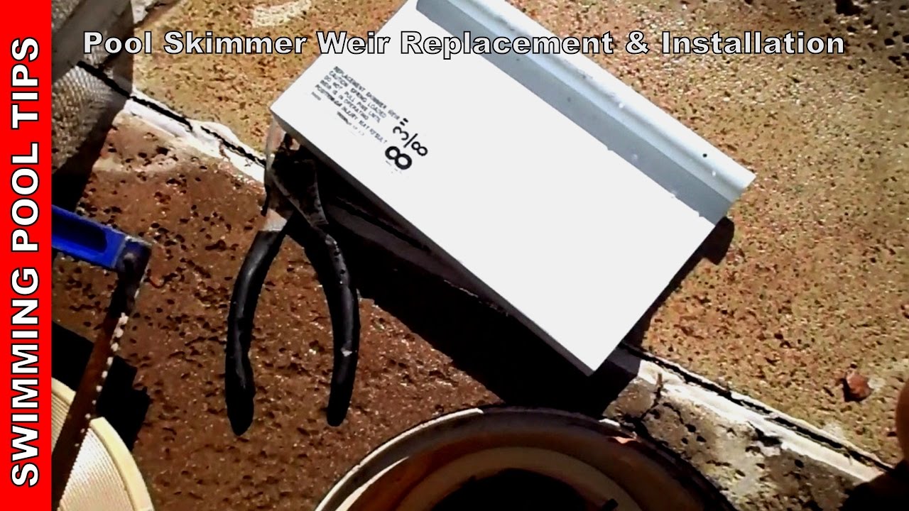 Pool Skimmer Weir replacement & Install (Swimquip Spring Loaded Weir)