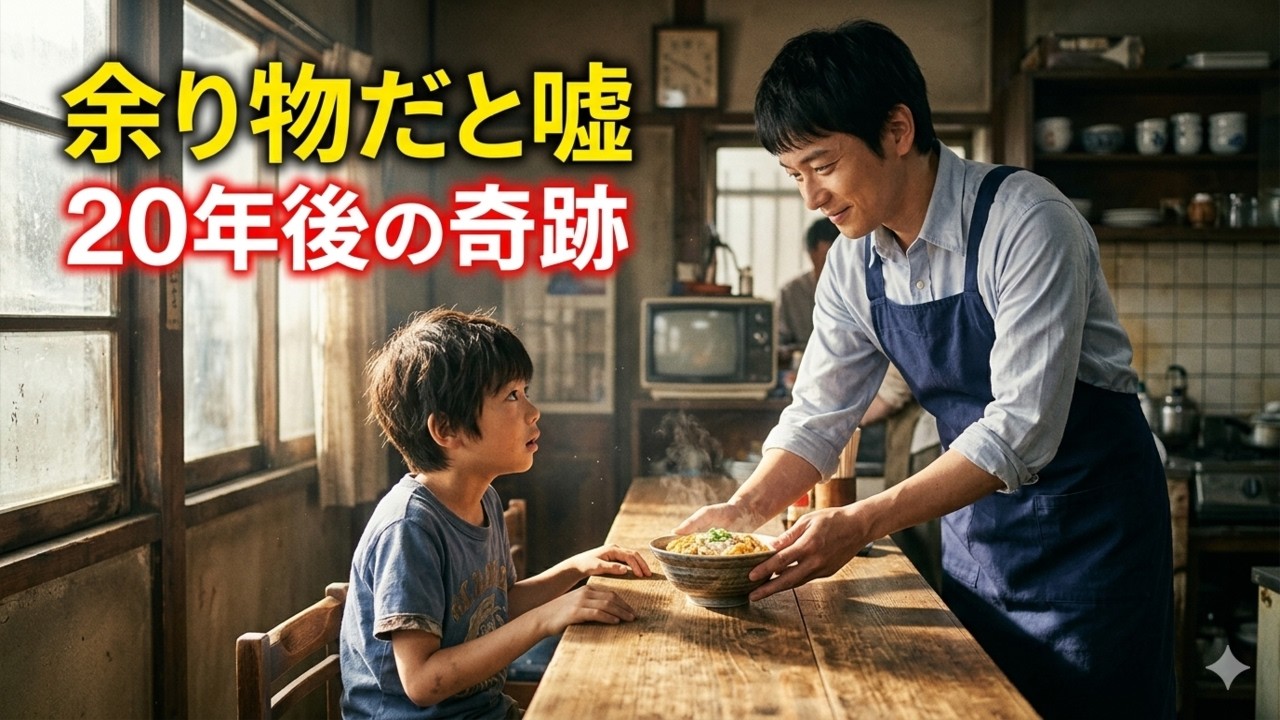 「捨てるから」少年に嘘をつきカツ丼を出した院卒ニート…20年後の奇跡に涙が止まらない