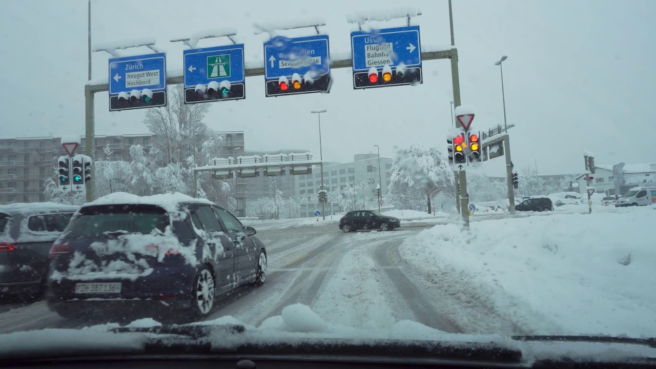 ❄️ SCHNEECHAOS в Швейцарии🇨🇭