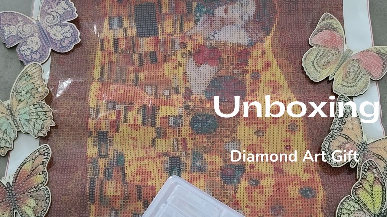 Unboxing de produits de diamond paintings de Diamond Art Gift