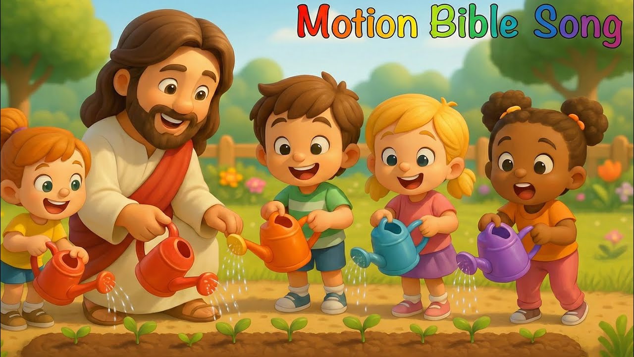 🌊 Deep and Wide 💦 Motion Bible Song | Christian Dance Music for Kindergarten ✝️