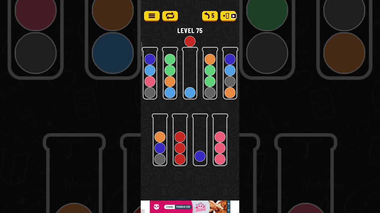 ball short puzzle level 75