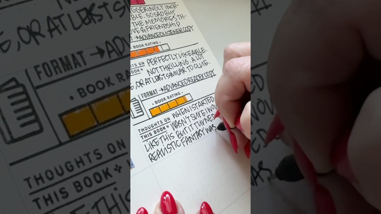Reading Journal How To | Book Bullet Journal Tutorial Bujo | A5 Notebook | Reviews + Recs
