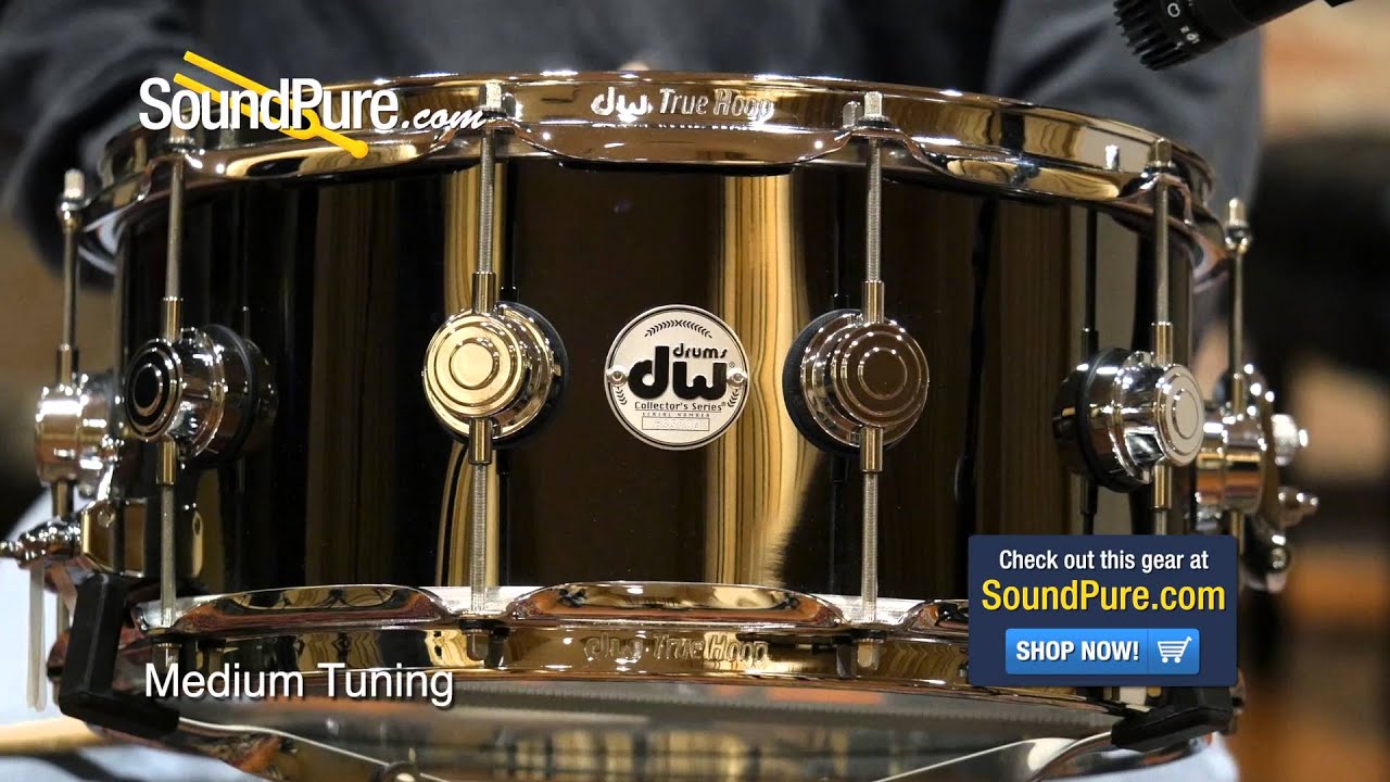 DW 6.5x14 Collectors Black Nickel over Brass Snare Drum - Quick n' Dirty