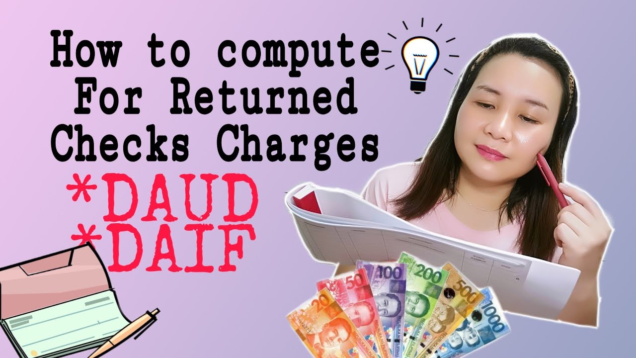 How to compute for Returned Checks Charges