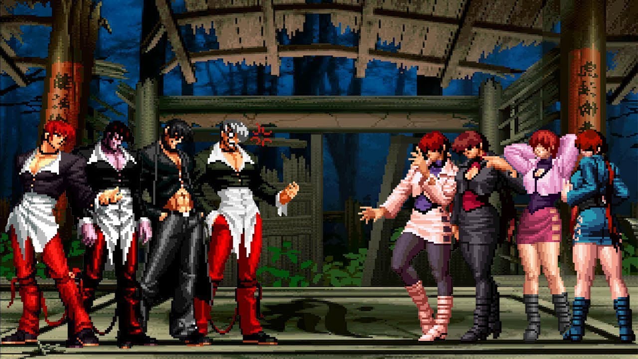 [KOF Mugen] Iori Yagami Team vs Shermie Team