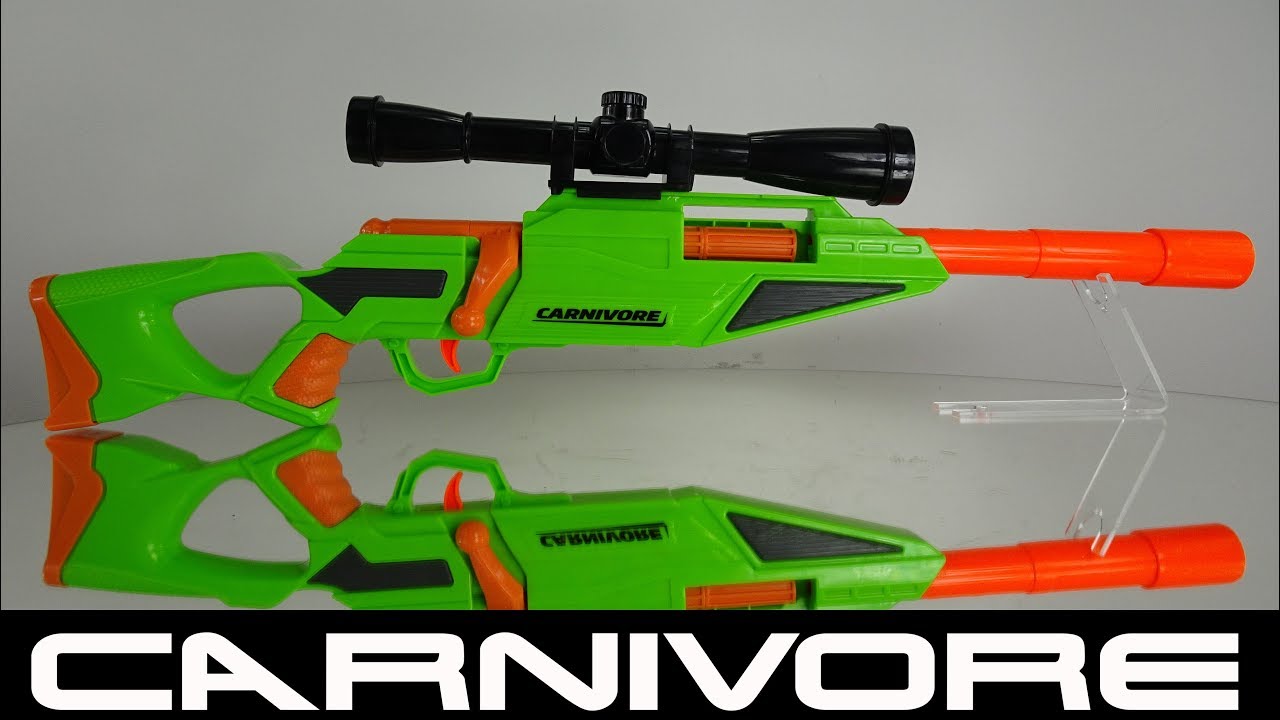 BUZZBEE AIR WARRIORS CARNIVORE - ...besser als Nerf Longstrike und Raptorstrike