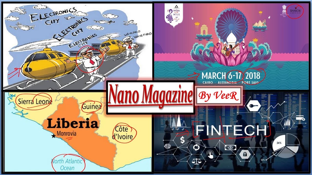8 March, 2018- PIB, Yojana, AIR News- [Nano Magazine]-Nile festival, Fintech Space- Current Affairs