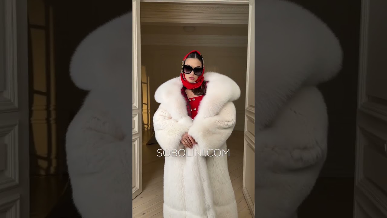Saga Furs white fur coat @sobolini_brand