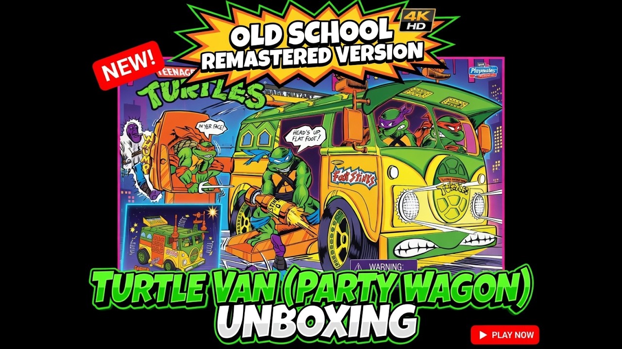 1988 TMNT Turtle Van (REMASTERED) Unboxing and Review