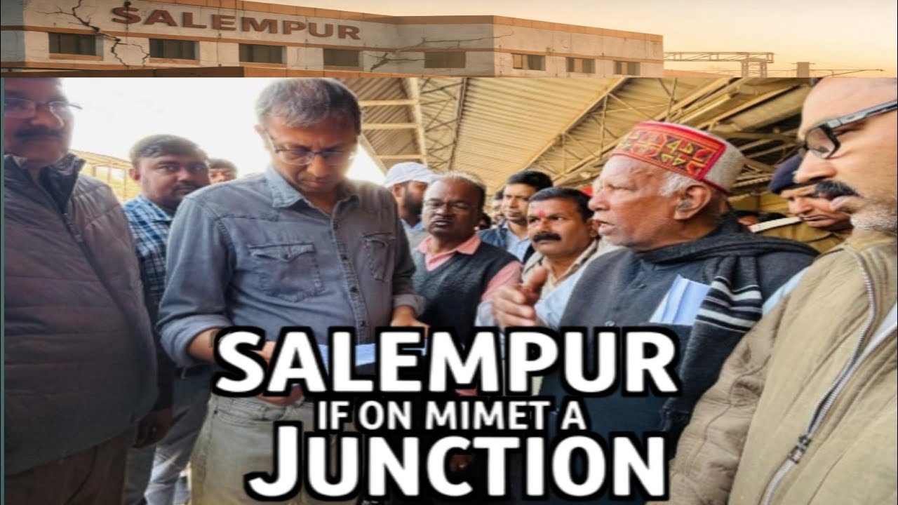 सलेमपुर स्टेशन की सच्चाई!दरार… और DRM का एक्शन!अमृत भारत या लापरवाही?