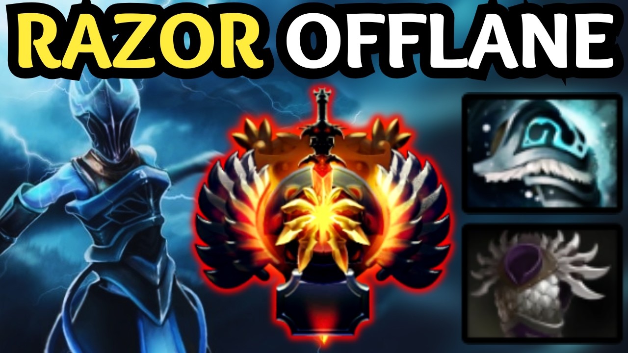 🔥 IMMORTAL RAZOR OFFLANE &mdash; NEW META BUILD | DOTA 2 🔥