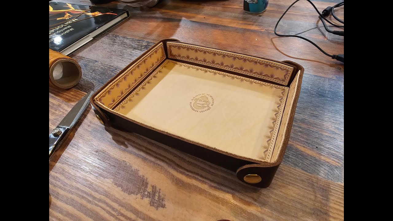 How to make a dice tray out of leather