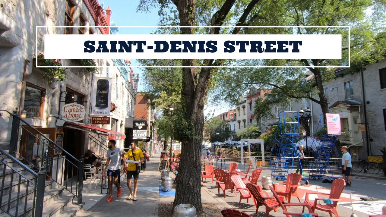MONTREAL WALK on Saint-Denis Street - Canada Summer 2021