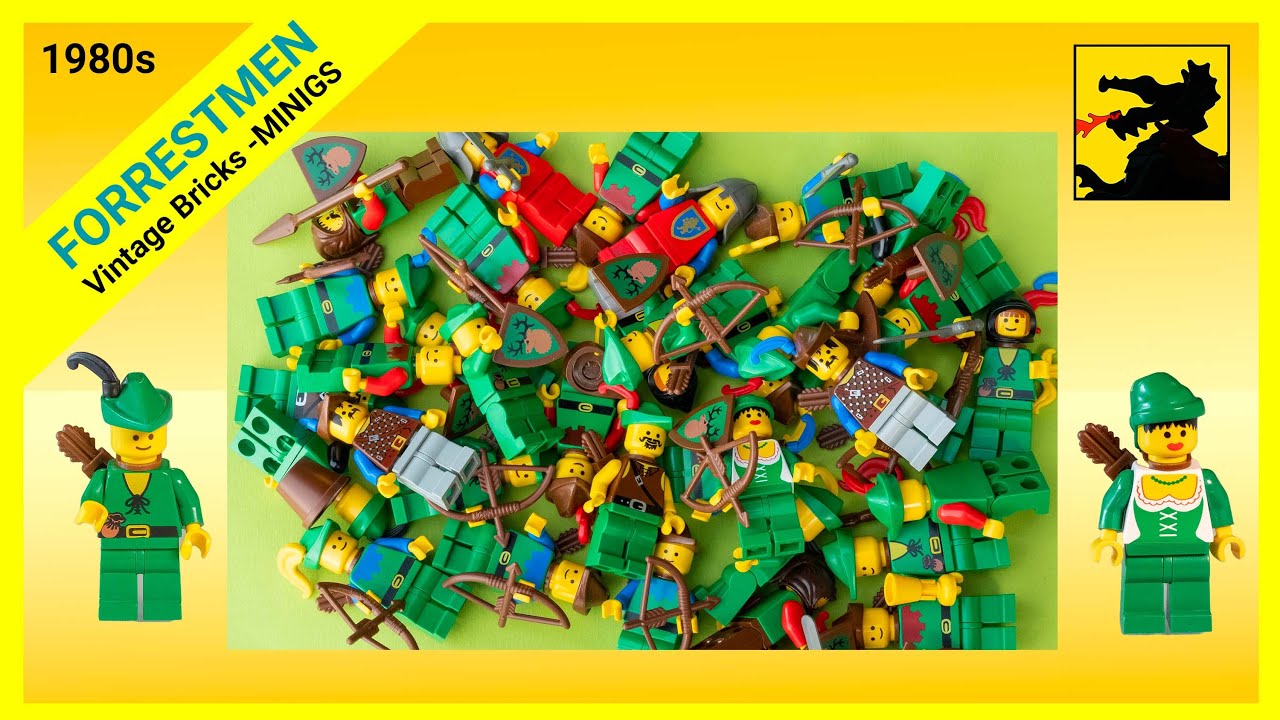 All Lego Forestmen Minifigures - 1987 to 1989