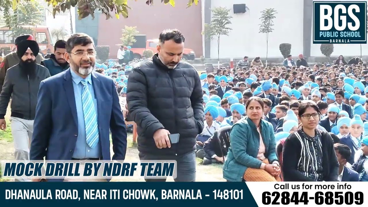 NDRF MOCK DRILL @ BABA GANDHA SINGH PUBLIC SCHOOL BARNALA