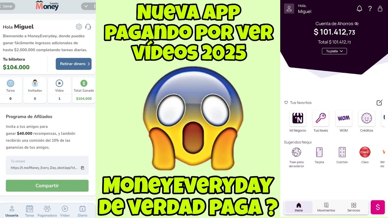 Nueva app pagando por ver v&iacute;deo MoneyEveryDay 😱 MoneyEveryDay de verdad paga ?