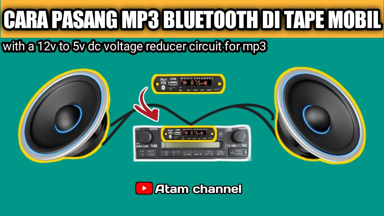 cara pasang mp3 bluetooth di tape mobil~@Atamchannel_