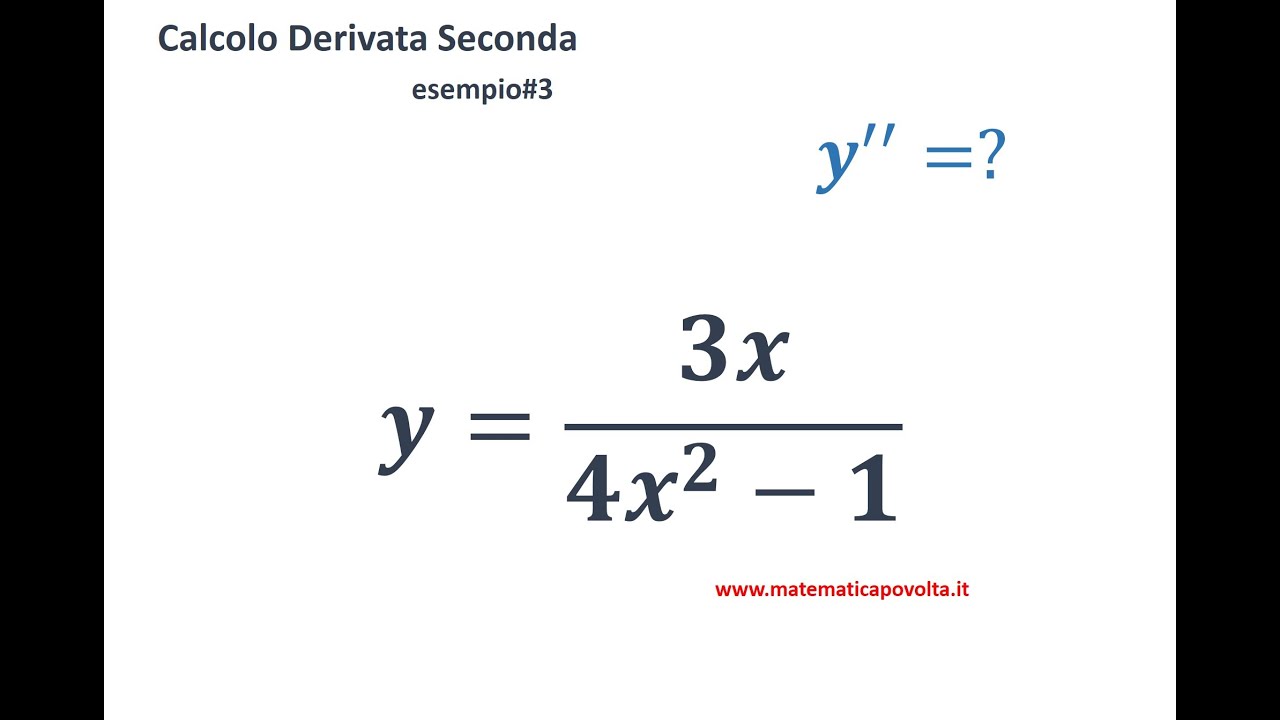 Derivata seconda di una funzione fratta