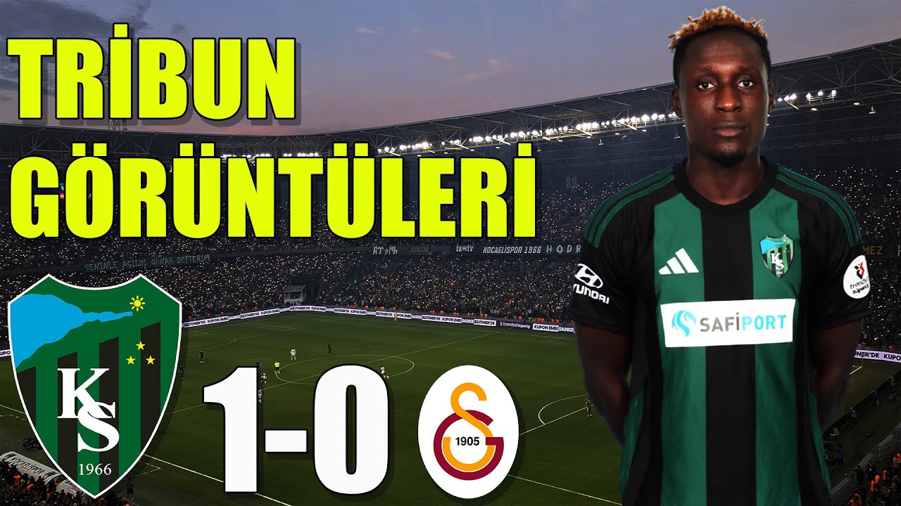 Kocaelispor – Galatasaray Maçı En Coşkulu Tribün Görüntüleri!