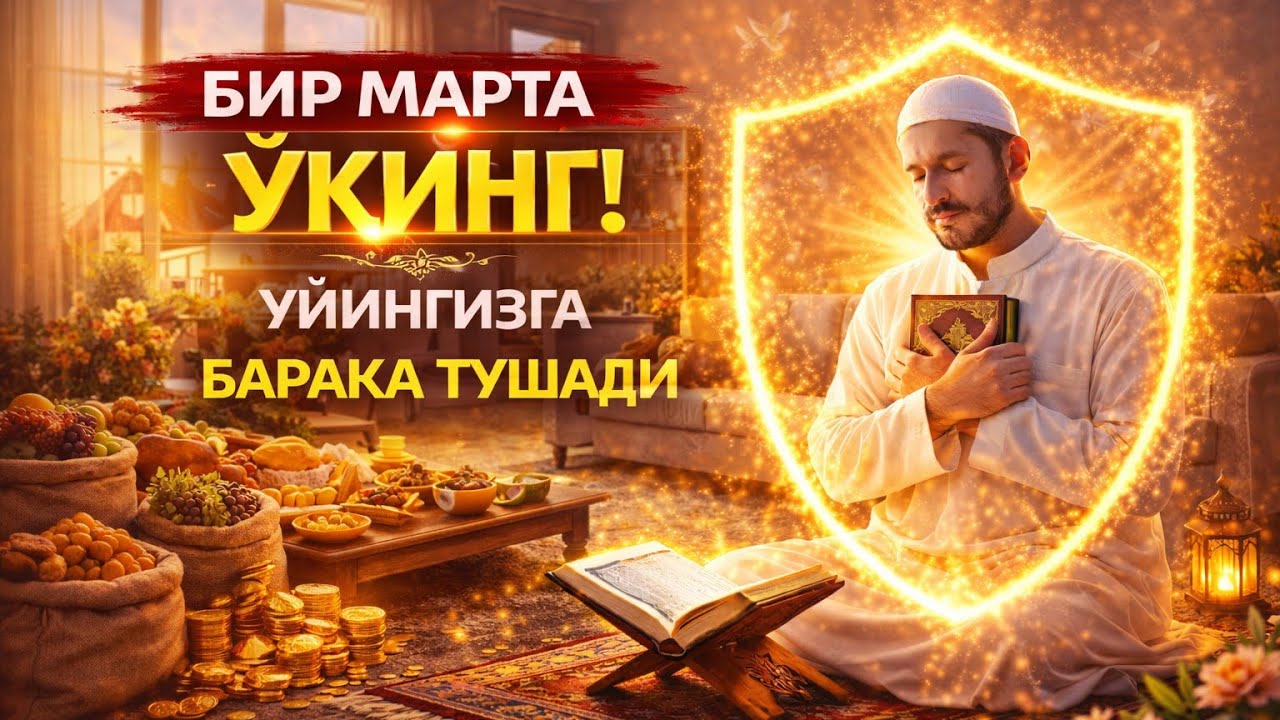 БИР МАРТА ЎҚИНГ! УЙИНГИЗГА БАРАКА ТУШАДИ