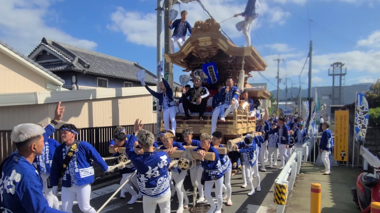 令和6年　西板持だんじり　西板持9丁目〜西板持集会所