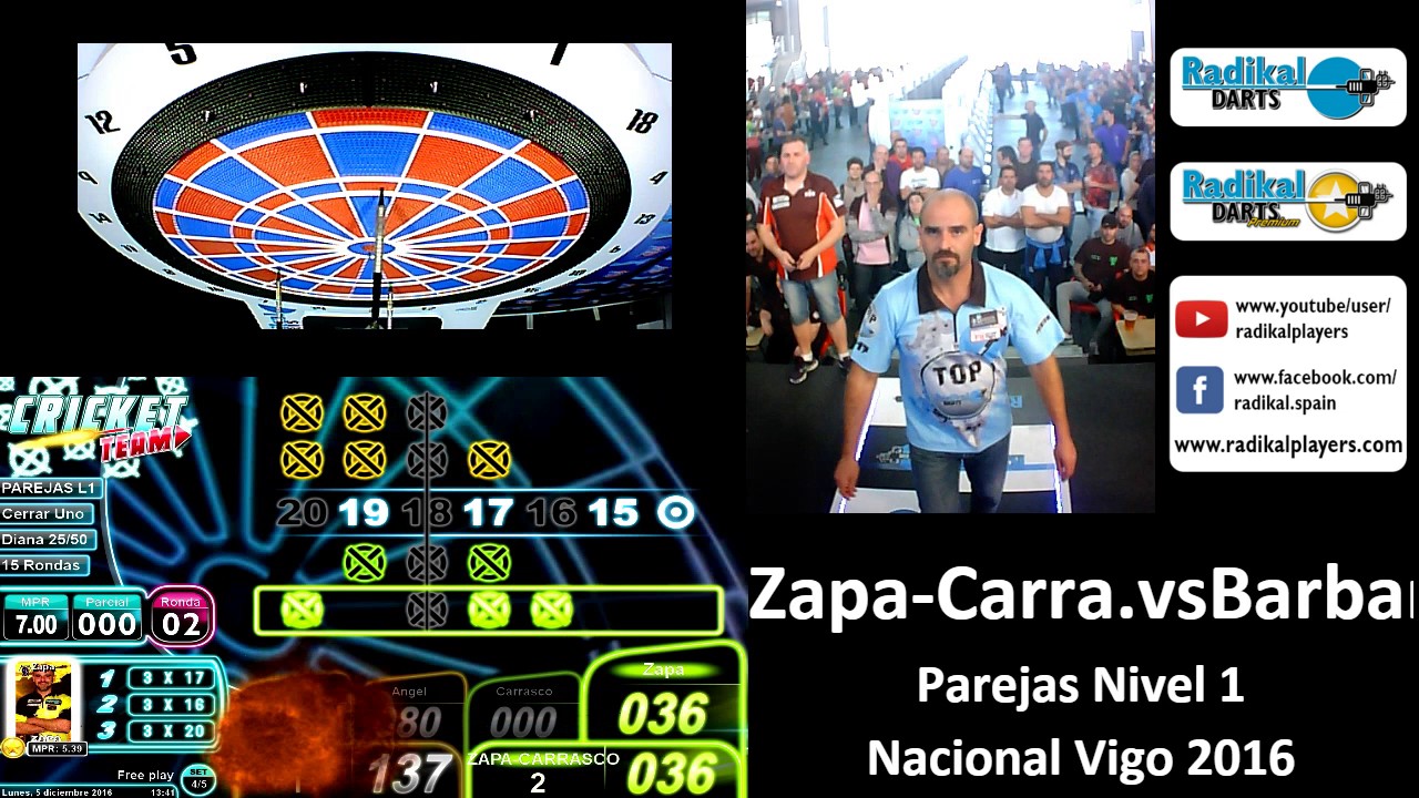 Zapa Carrasco vs Angel Poli - Parejas Nivel1 5.12.16 - Nacional Radikal Vigo