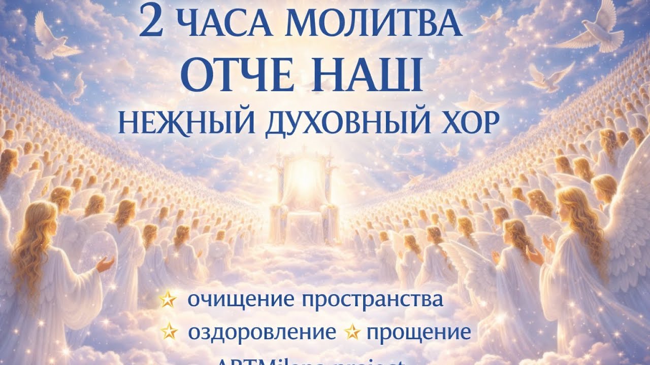 🕊️✨ АНГЕЛЬСКИЙ ХОР — ОТЧЕ НАШ | Молитва очищения пространства и исцеления